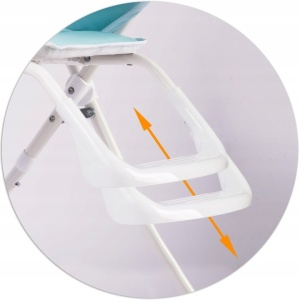 Scaun pentru hranire copii, suport pentru picioare, Ricokids, Fando, 7066 - Img 6