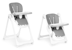 Scaun Pentru Hranire, Ecotoys, Ajustabil, 2 in 1, tava detasabila, suport pentru picioare reglabil, spatar reglabil, Dark Grey - Img 6