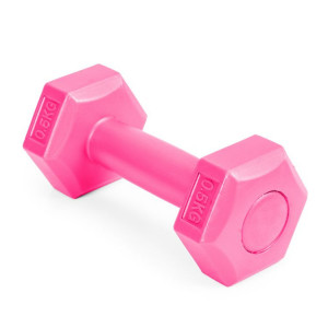 Set 2 Greutati pentru exercitii fizice, gantere hexagonale, ModernHome, 2 x 0,5 kg, 16 x 6,5 cm, Roz - Img 6