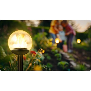 Set 4 Lampi pentru Gradina, Ilumen, L-103, cu incarcare solara, LED-uri cu filament, rezistente la apa IPX4, senzor de lumina, pornire automata - Img 3