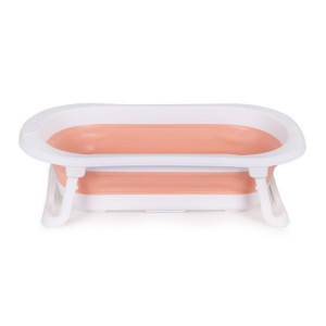 Set - Cadita pliabila pentru bebelusi, cu Dop Senzor de temperatura, suport antiderapant, Ecotoys, HA-B27 PINK + Perna pentru cadita bebelusi, moale, uscare rapida, curele reglabile, Ricokids, 45 x 32 cm - Img 7