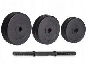 Set Gantere Pentru Exercitii, 20 kg, cu 2 Tije, 12 Greutati, Modern Home, H2X10 - Img 4