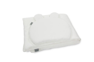 Set Paturica si perna cu urechi, pentru copii Tiny Star Creme, 100 x 75 cm