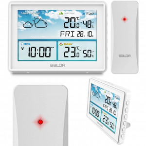 Statie meteo cu afisaj BD-909 Alb - Img 2