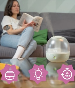 Umidificator si lampa de Veghe Badabulle Bubble - Img 8