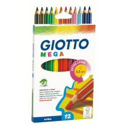 Creioane colorate Giotto Mega 12
