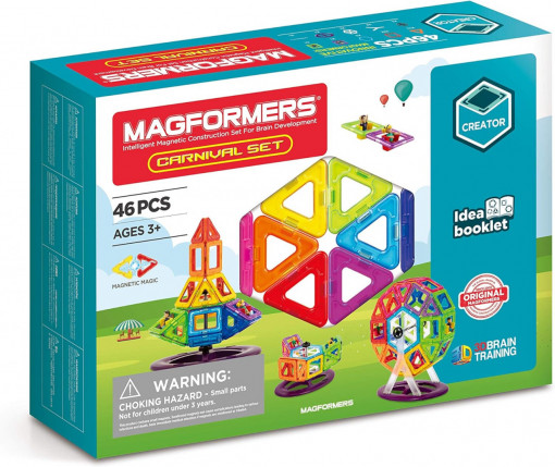 Set magnetic de construit Magformers, Carnival Plus, 48 piese