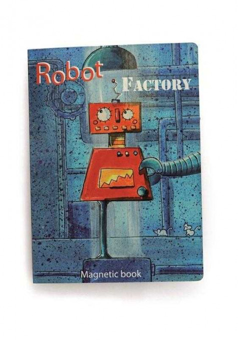 Puzzle magnetic cu roboti