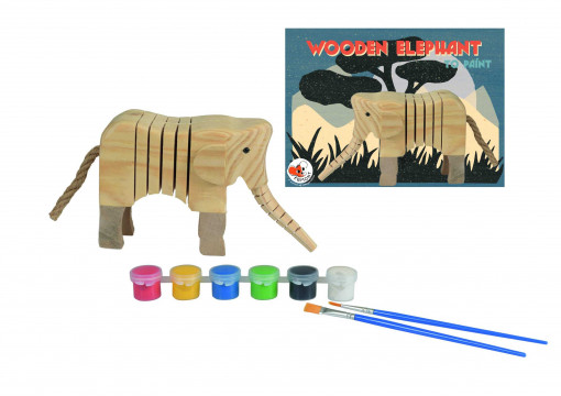 Set de pictat Egmont, elefant din lemn