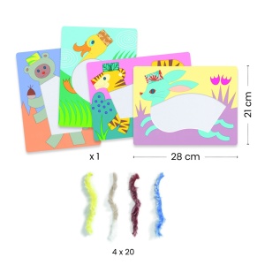 Joc creativ pentru copii mici – lână și scai de la Djeco
