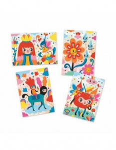 DJ08678-Planse creative cu nisip Priviri vesele, Djeco