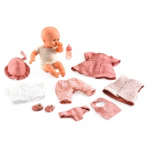 Păpușă Baby Lily de 32 cm cu accesorii pentru vacanță