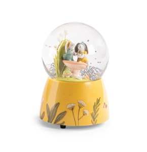 Cutie muzicala glob cu zapada Trois Petits Lapins, Moulin Roty