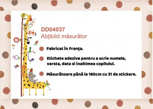 DD04037-Abtibilduri masuratoare - Prietenii din Amazon, Djeco