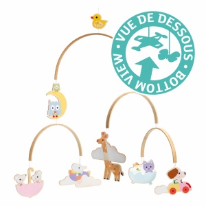 DD04388-Decoratie mobila din lemn pentru camera copilului Animalute, Djeco
