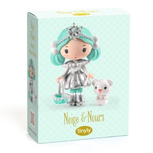 Figurină Tinyly Snow cu urs polar și accesorii detașabile
