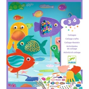 Set de colaj cu materiale pentru creare decor subacvatic