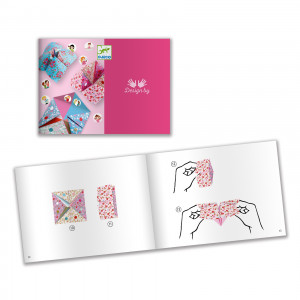 DJ08773-Set creativ Inițiere Origami Roz pentru copii, Djeco
