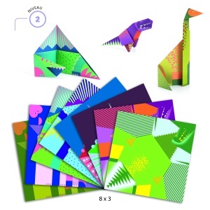 DJ08758-Dinozauri din hârtie origami pentru copii, Djeco