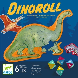 DJ00822 Joc de familie cu zaruri piramifdale Dinoroll