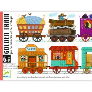  DJ05084 - Joc educativ de memorie Trenul cu aur, Djeco