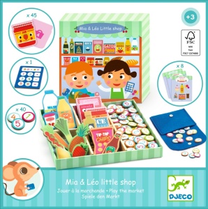 Mia & Léo Little Shop - joc de rol cu 95 de accesorii pentru copii peste 3 ani