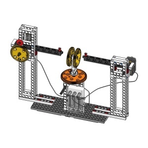 Exemplu de structură gin‑industrială creată cu setul AI INDUSTRY