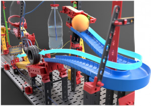 569018 Kit STEM Reactii 3 modele de Reactii in lant traznite Fischertechnik