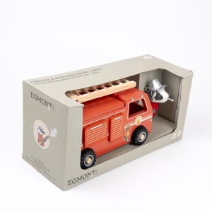 Masina de pompieri din lemn cu accesorii, Egmont Toys