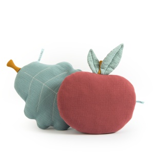 Variante de perna din bumbac organic pentru bebelusi, forma frunza sau mar, de la Moulin Roty