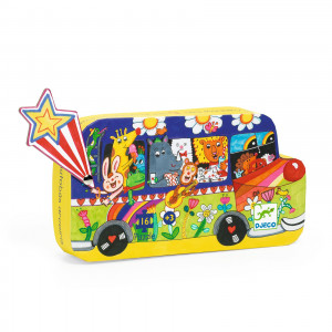 DJ07272-Puzzle Autobuzul copilariei si al veseliei, Djeco