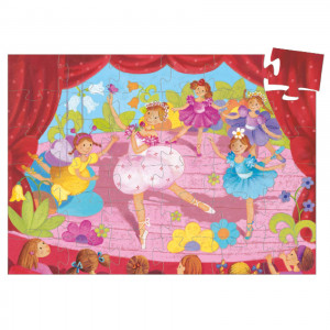 DJ07227-Puzzle Balerina cu flori, Djeco
