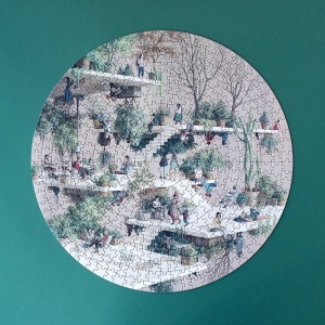 LJ_pz307U-Puzzle circular lumea, Londji