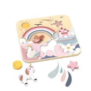 Puzzle educativ cu unicorn și elemente magice Speedy Monkey