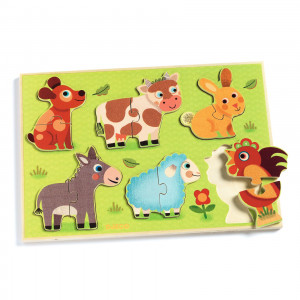 DJ01259-Puzzle 2 piese Coucou, Djeco