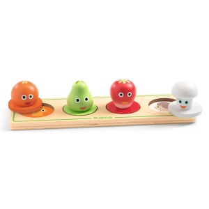 DJ01121 Puzzle din lemn Fructe si legume Djeco