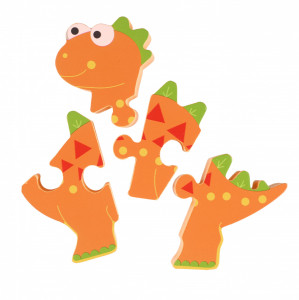 OTT06784_Puzzle dinozaur din lemn - Stegosaurus, Orange Tree Toys