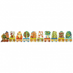 DJ08194 - Puzzle trenulet Invat sa numar, Djeco