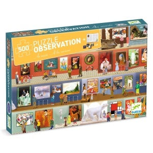 Puzzle Observatie La muzeu, Djeco