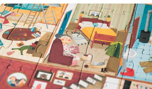 LJ_PZ560U-Puzzle reversibil Bun venit acasa, Londji