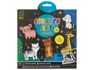 Set creativ 5 abtibilduri XL de razuit, Grafix albastru
