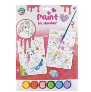 Set creativ Picteaza pe numere unicorn