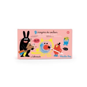 Set creioane colorate multifunctionale, Moulin Roty