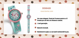 DD00420-Ceas de mana Pasiune pentru cai, Djeco
