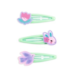 Colectia Plume - 3 agrafe de par Eglantine, Djeco