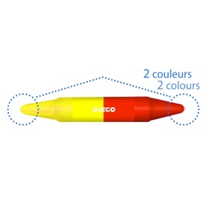 DJ08874 - Set creioane duble culori variate, Djeco