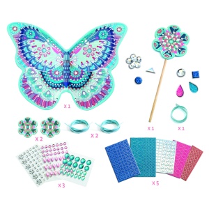Djeco set DIY – accesorii zână cu pietricele și spumă strălucitoare