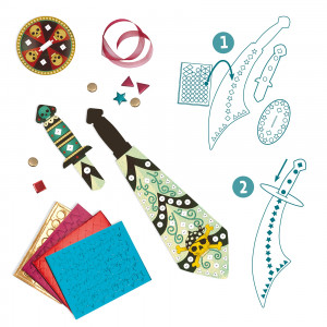 DJ07902-Activitate creativa DIY Sabiile piratilor, Djeco