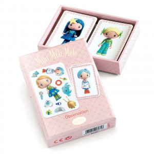 DJ06971-Joc de carti Printesele Tinyly Mini Meli-Melo, Djeco