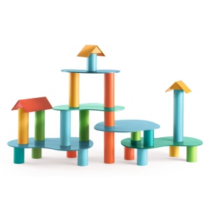 DJ08350-Joc de imaginatie cu tuburi colorate, Djeco